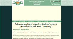 Desktop Screenshot of naturescapesinc.net