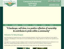 Tablet Screenshot of naturescapesinc.net